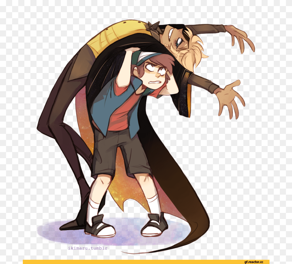 Result For Dipper Pines Gravity Falls Dipper Bill Cipher Human And Dipper, Book, Comics, Publication, Person Png Image