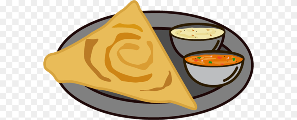 Image Result For Dosa Cartoon Dosa Graphic, Bread, Food, Meal, Beverage Free Png Download