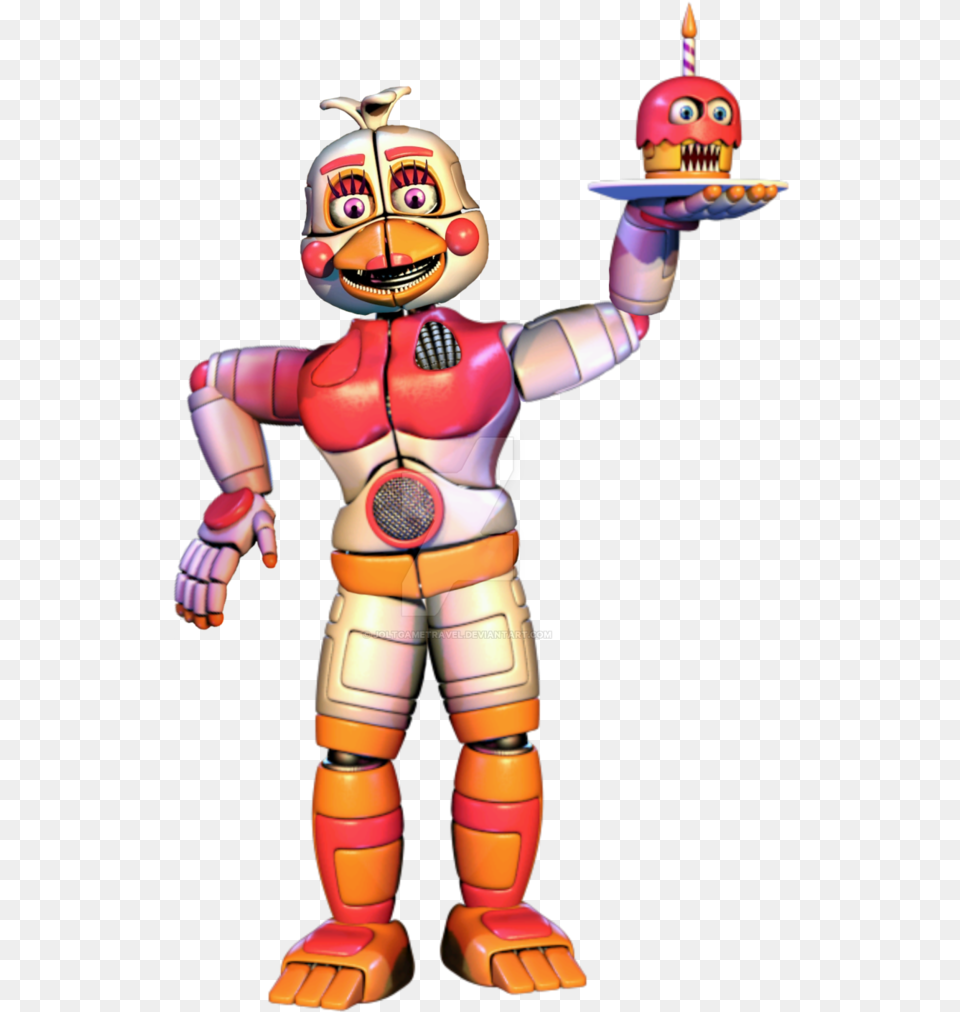 Image Result For Fnaf Funtime Chica Fnaf Sister Location Funtime Chica Full Body, Toy, Robot, Face, Head Png