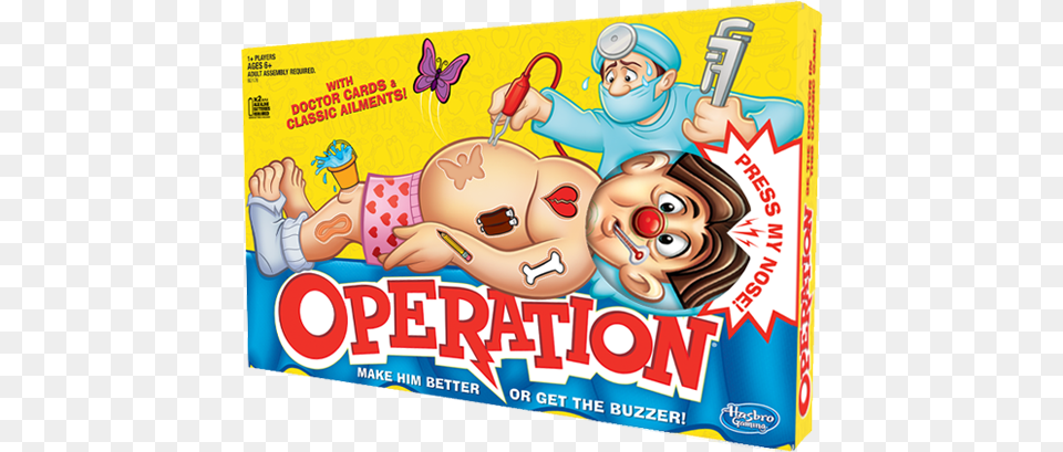 Result For Hasbro Games Operation Game, Book, Comics, Publication, Baby Png Image
