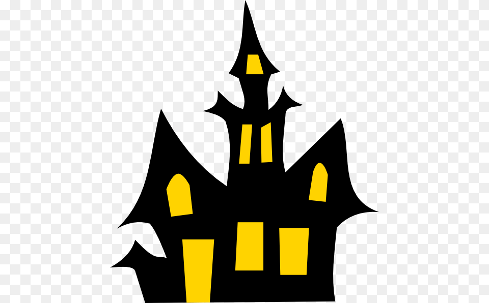 Image Result For Haunted House Outlines Halloween Writing, Symbol, Logo Free Png