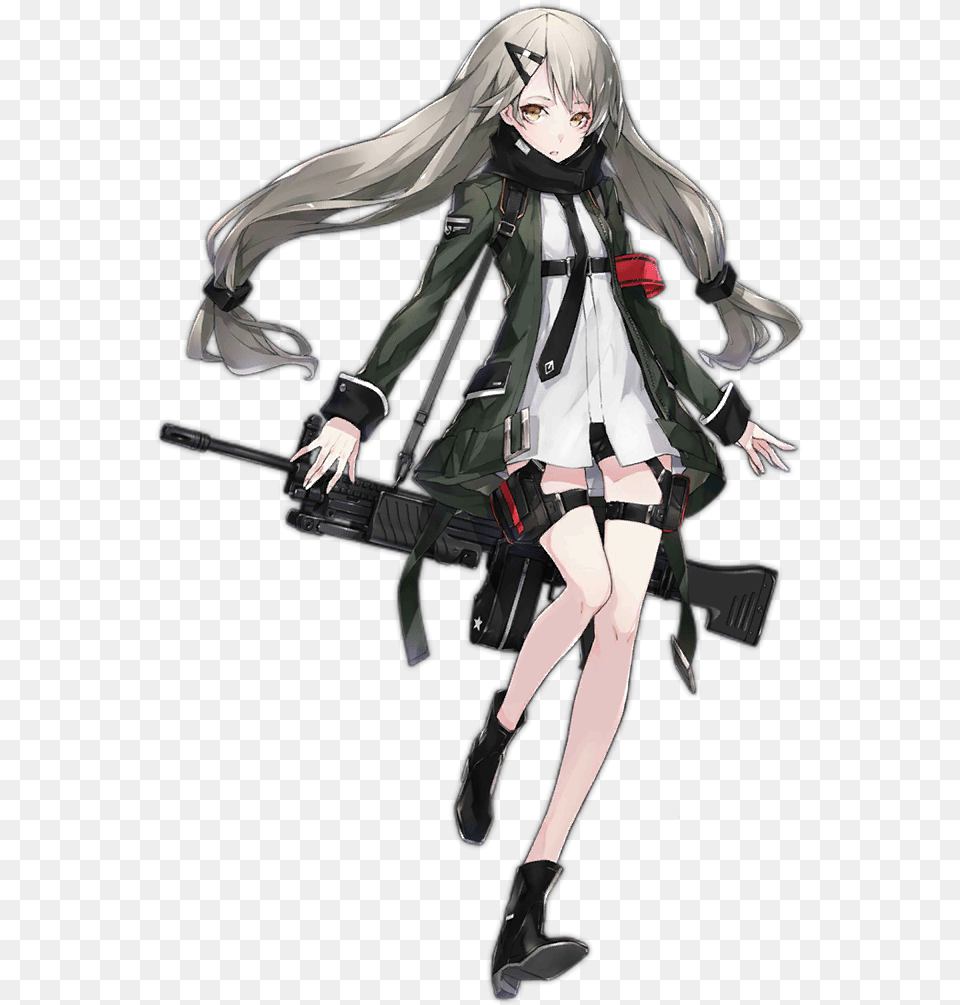 Result For Mg4 Girls Frontline Grey Haired Anime Girl, Publication, Book, Comics, Adult Png Image