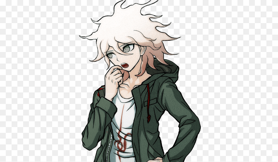 Image Result For Nagito Komaeda Sprites, Book, Comics, Publication, Person Free Png