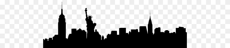 Image Result For New York Skyline Silhouette Arts And Crafts, Gray Free Png