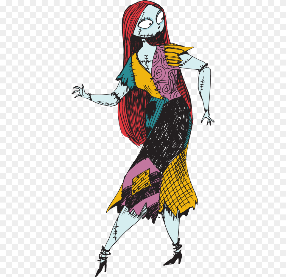 Image Result For Nightmare Before Christmas Kids Sally Disney Sally Nightmare Before Christmas, Adult, Publication, Person, Graphics Free Transparent Png