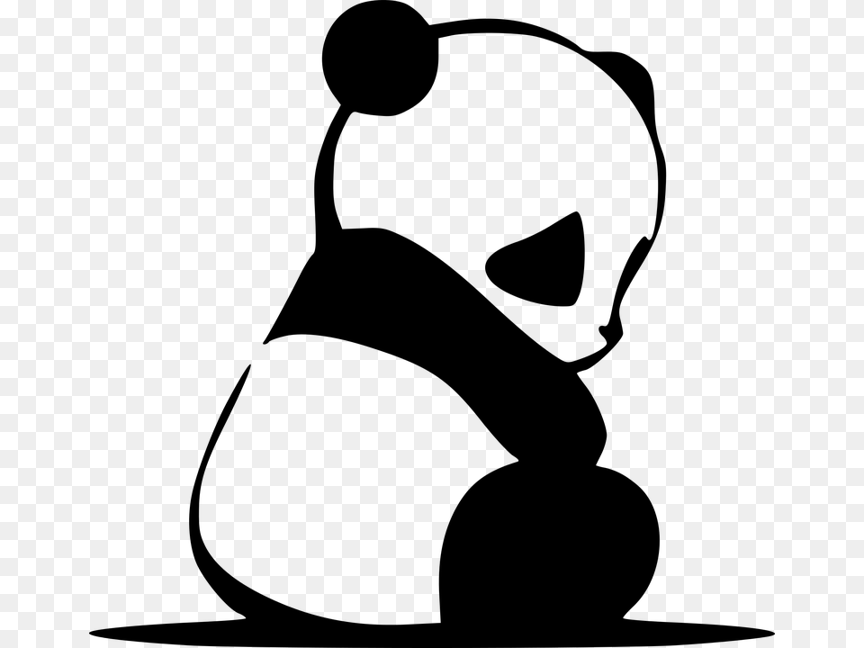 Image Result For Panda Line Art Art Drawings Art, Gray Free Png