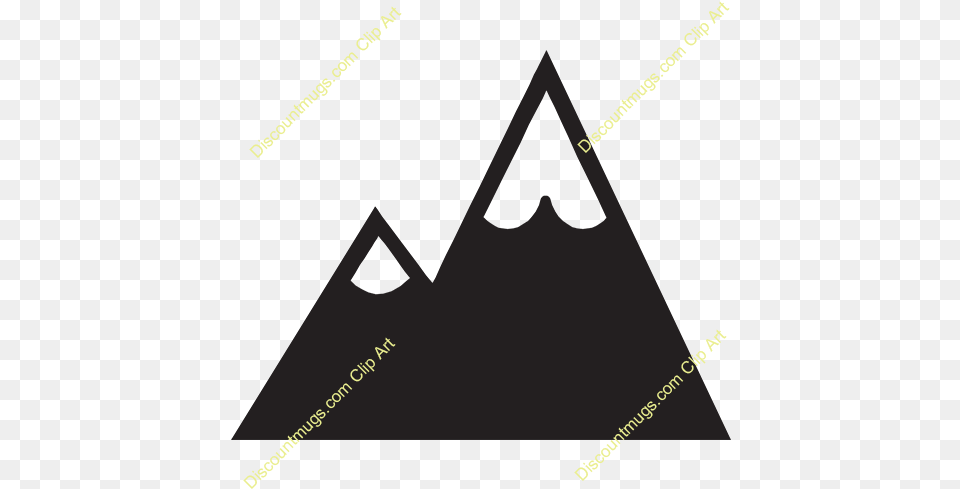 Image Result For Solid Mountain Peak Drawing Mountain Clipart Black And White, Triangle, Arrow, Weapon, Arrowhead Free Png