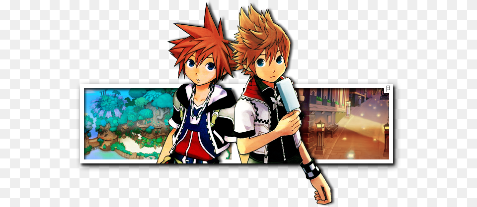 Image Result For Sora And Roxas Clothes Kingdom Hearts Roxas, Book, Comics, Manga, Publication Png