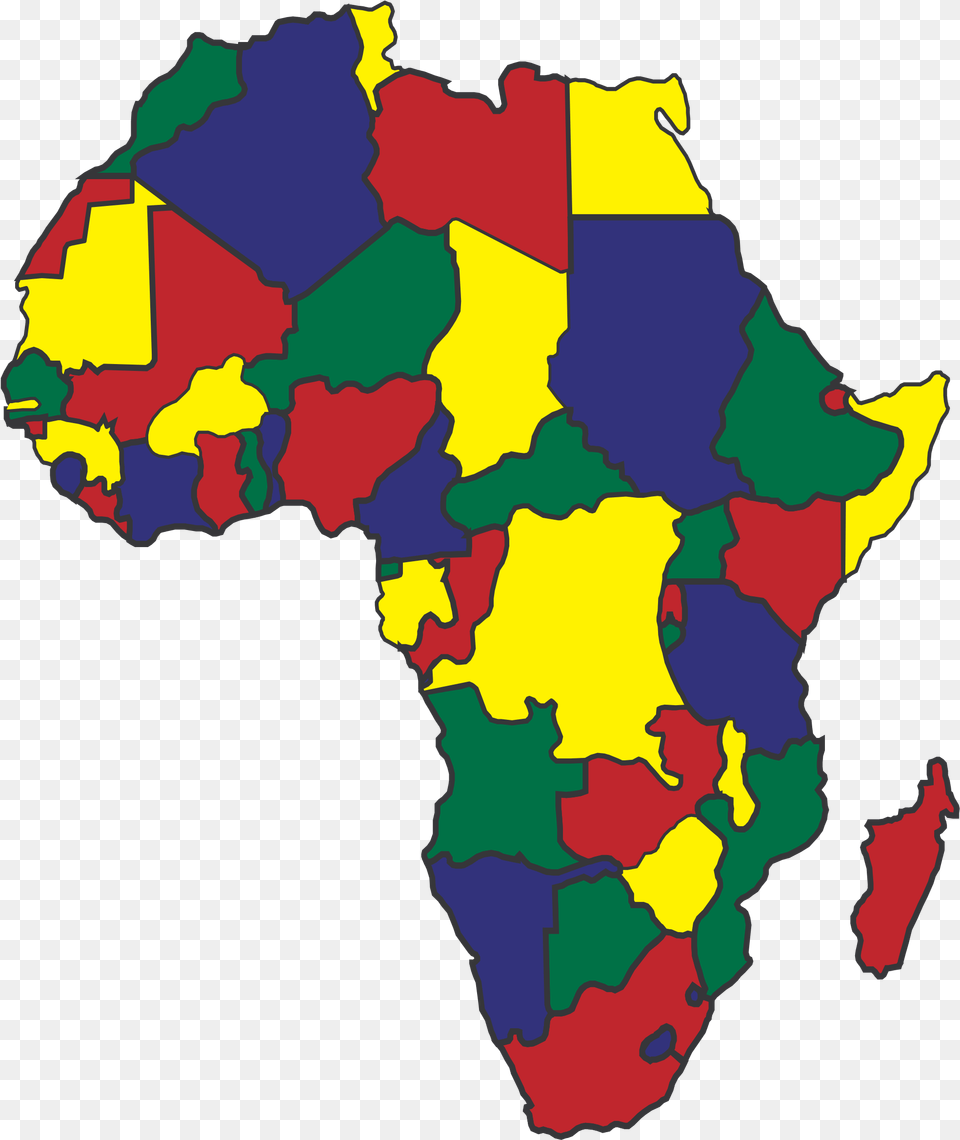 Image Royalty Africa Map Clipart Central Africa, Chart, Plot, Atlas, Diagram Free Png