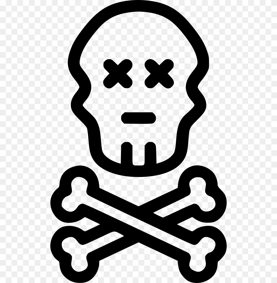 Royalty Coffin Clipart Bone Danger Skull Bones, Stencil, Smoke Pipe, Symbol Png Image