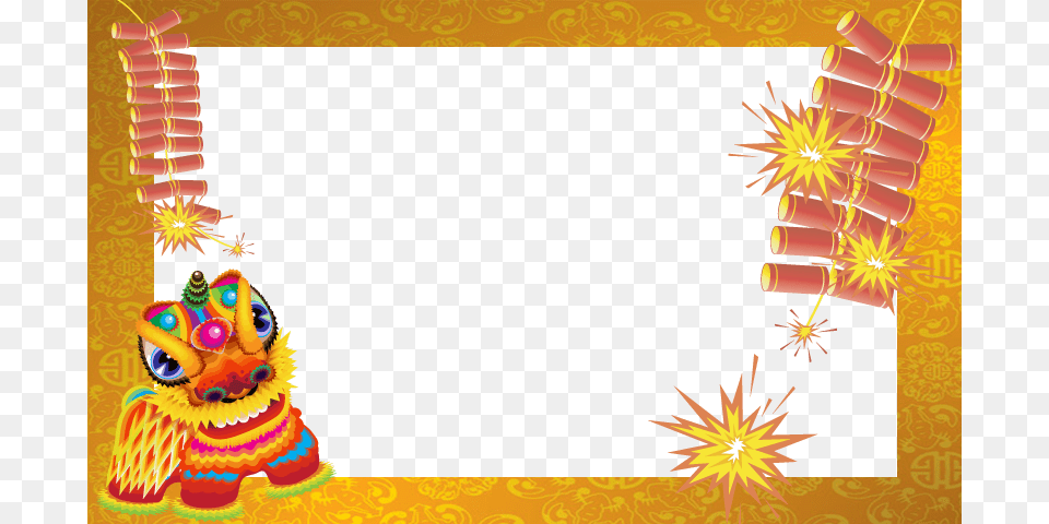 Image Royalty Download 2016 New Years Clipart Chinese New Year Frame, Dynamite, Weapon, Festival, Toy Free Png