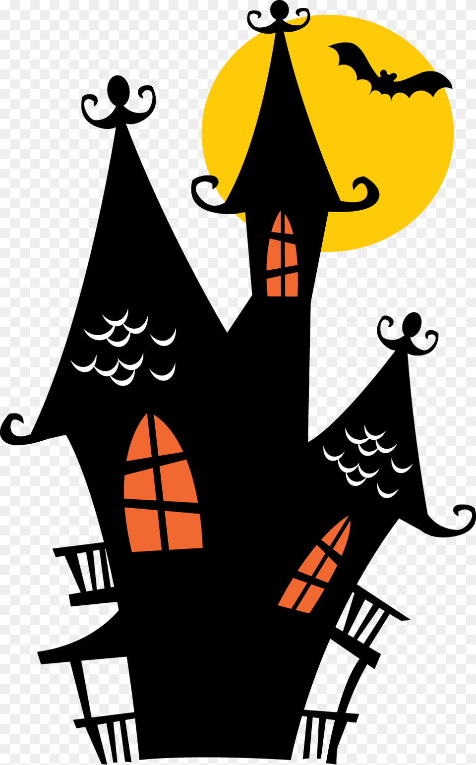 Image Royalty Minus Felt Holidays Haunted House Clipart, Festival Free Png Download