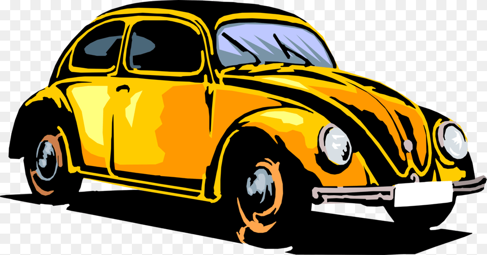 Royalty Vector Automobile Illustrator Yellow Car, Transportation, Vehicle, Machine, Wheel Png Image