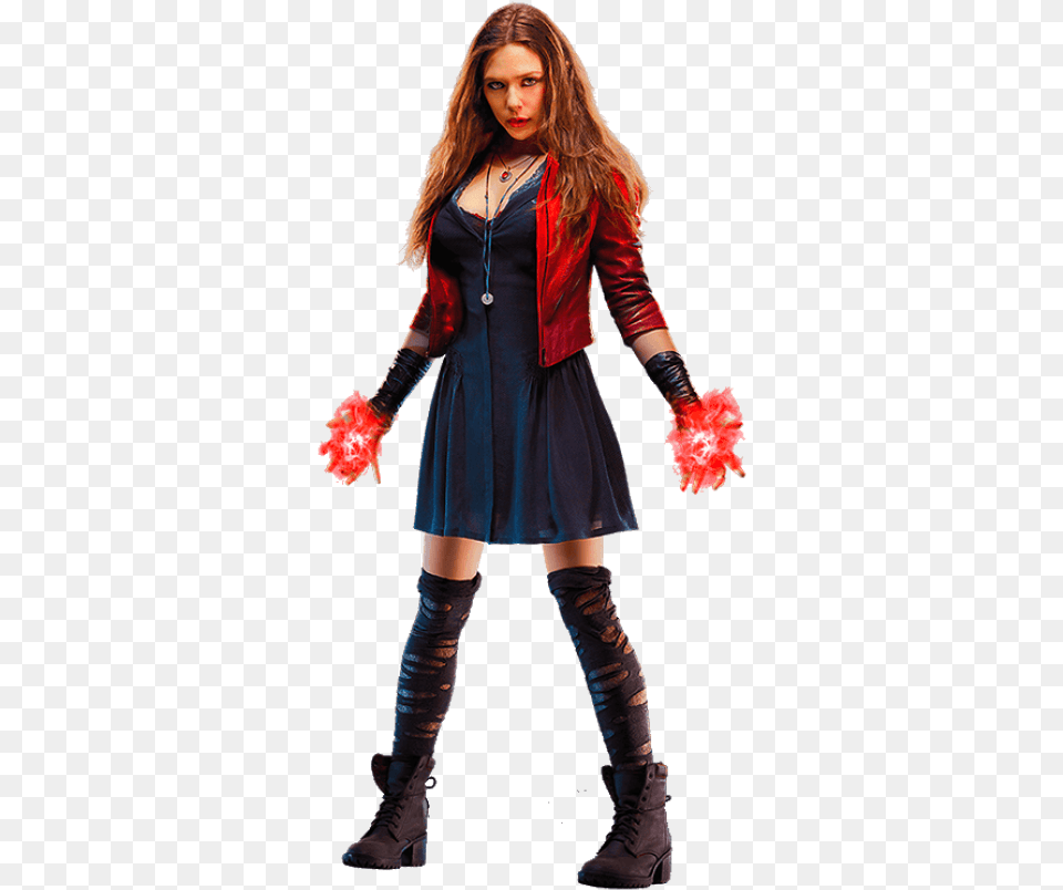 Scarlet Witch Scarlet Witch Costume, Clothing, Coat, Person, Jacket Png Image