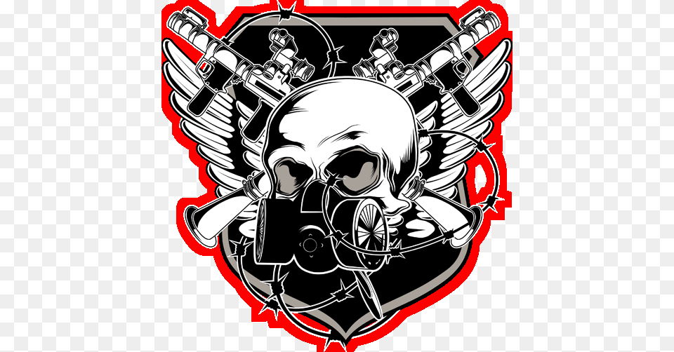 Image Skull With Gas Mask, Emblem, Symbol, Baby, Person Free Transparent Png