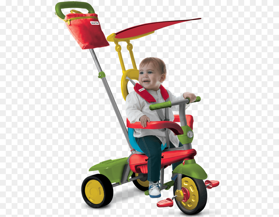 Image Smart Trike Joy, Tricycle, Transportation, Vehicle, Person Png