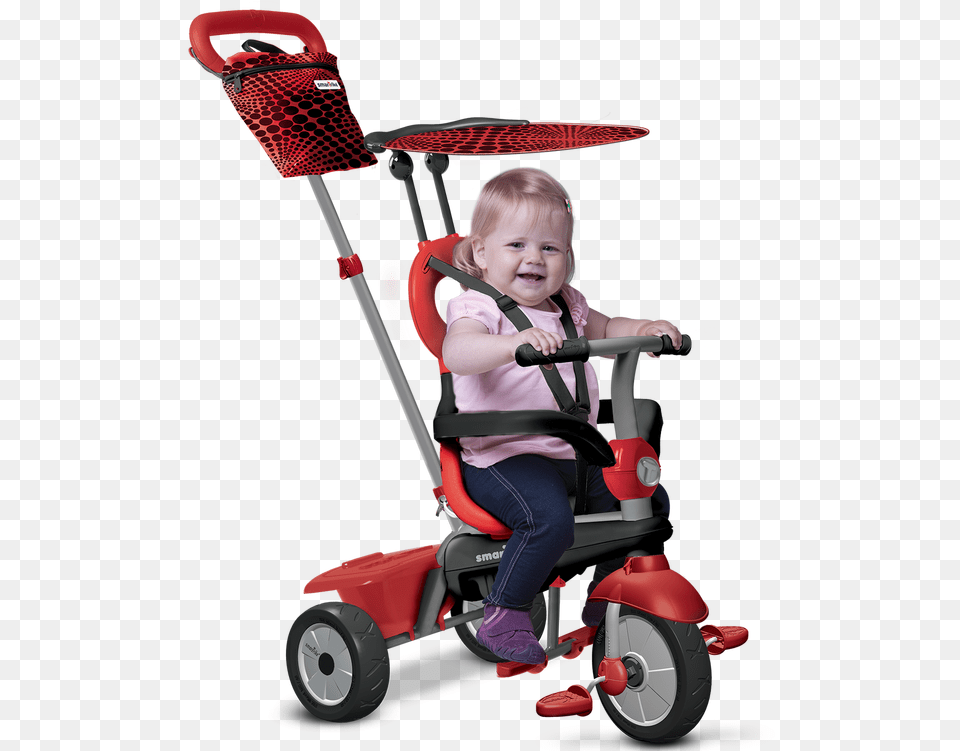 Smart Trike Vanilla Red, Baby, Vehicle, Tricycle, Transportation Png Image