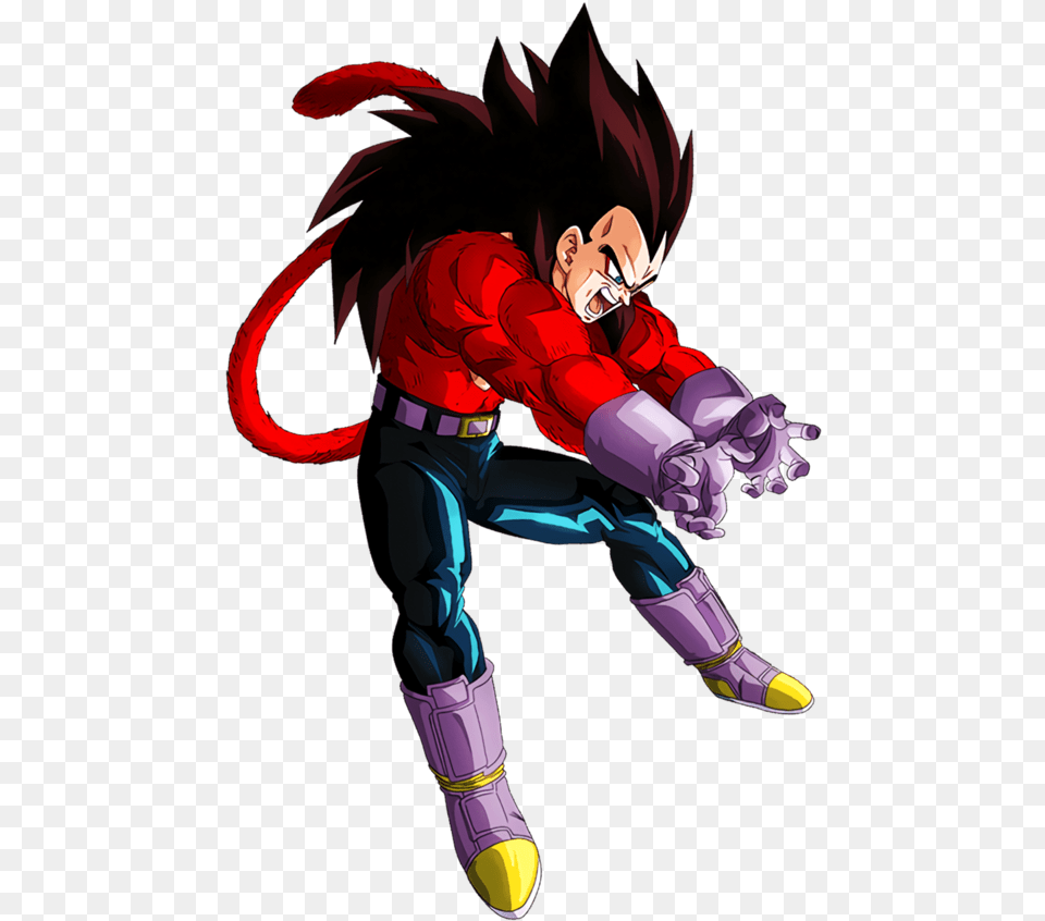 Image Ssj4 Vegeta Dokkan Battle, Book, Comics, Publication, Person Free Transparent Png