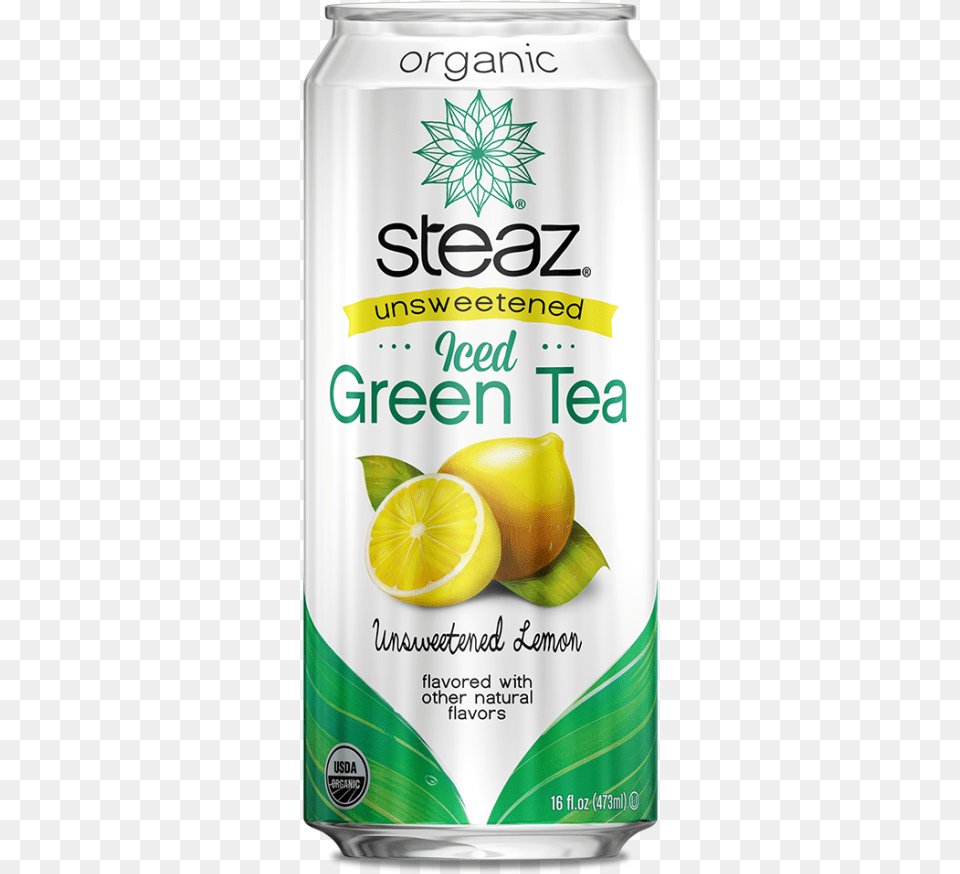 Image Steaz Peach Mango Tea, Beverage, Can, Lemonade, Tin Free Png Download