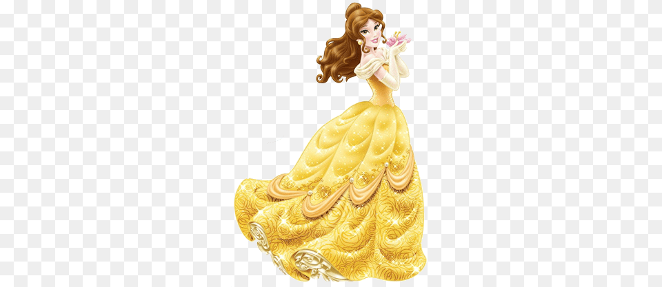 Image Sticker Princesse Wiki Disney Princess Belle, Figurine, Clothing, Dress, Birthday Cake Free Png Download