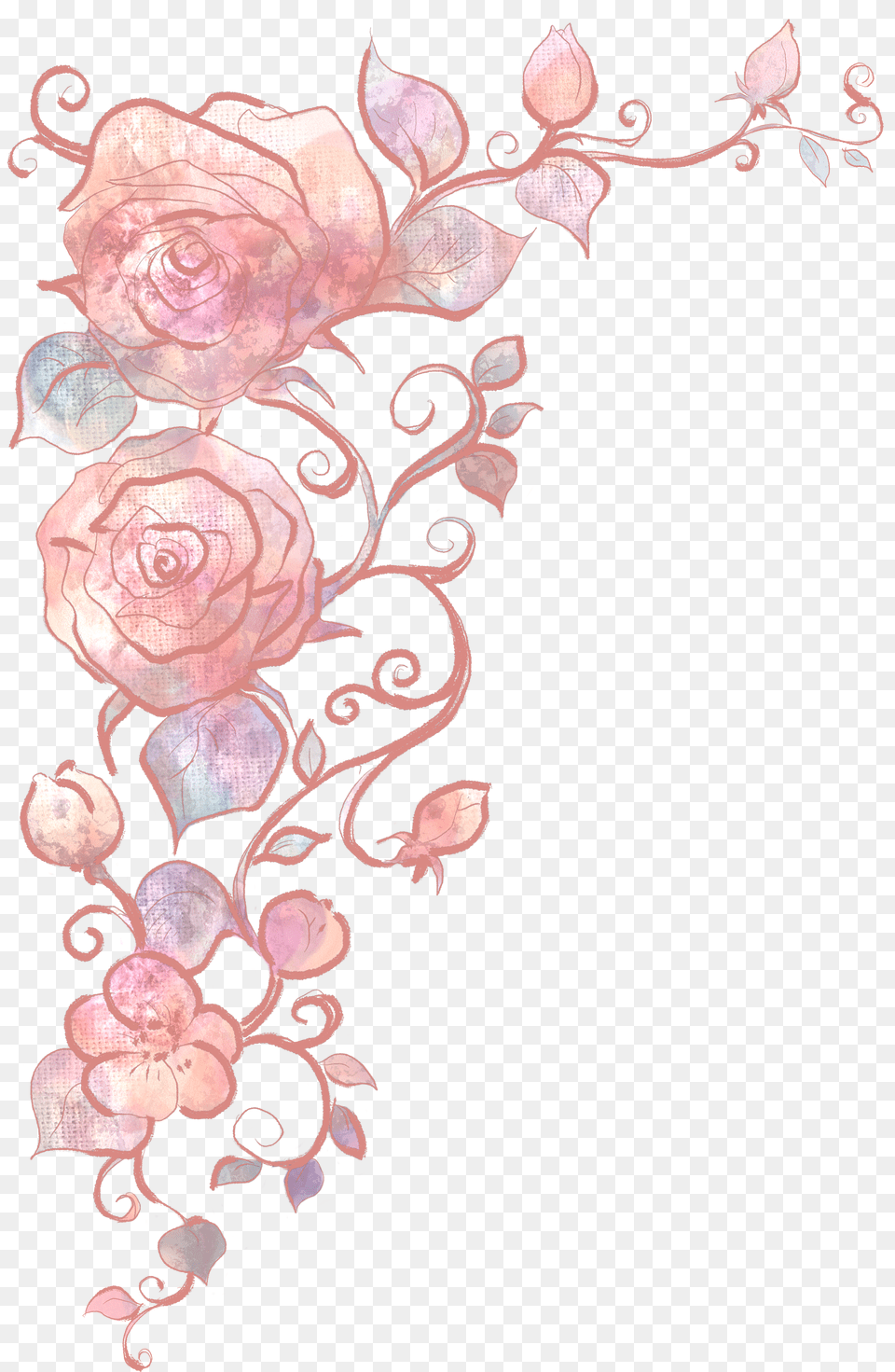 Image Stock Art Hand Painted Rose Abstract Art Png