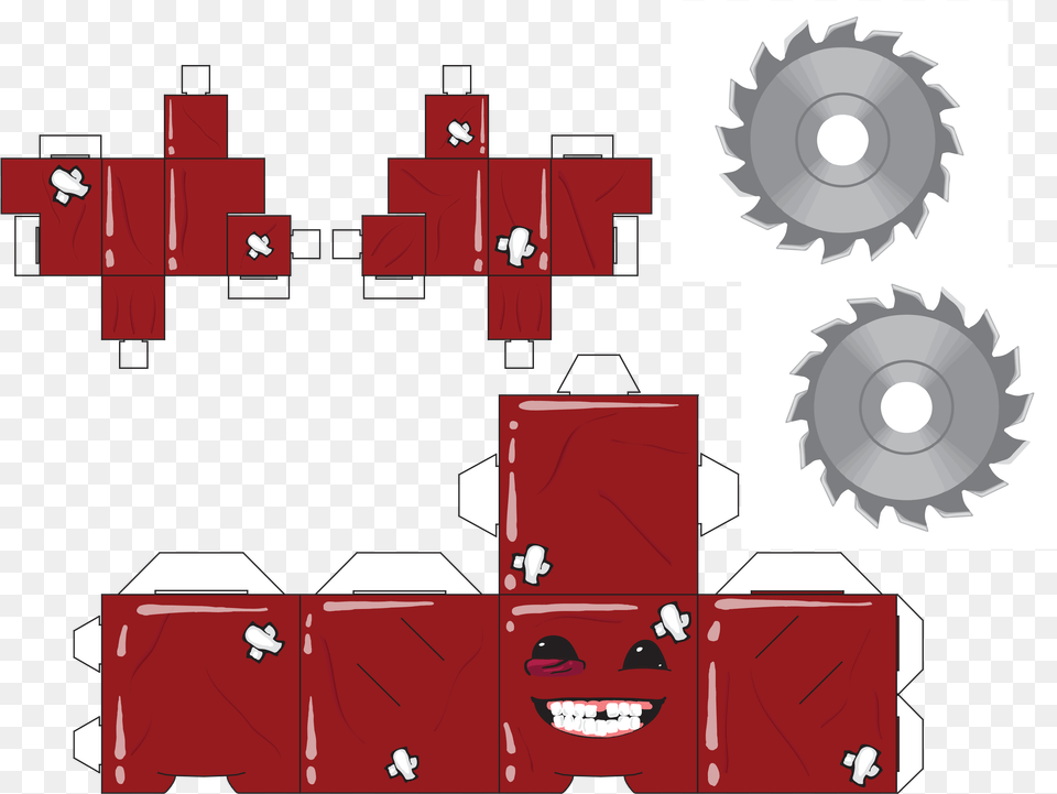 Super Meat Boy Papercraft, Face, Head, Person Png Image