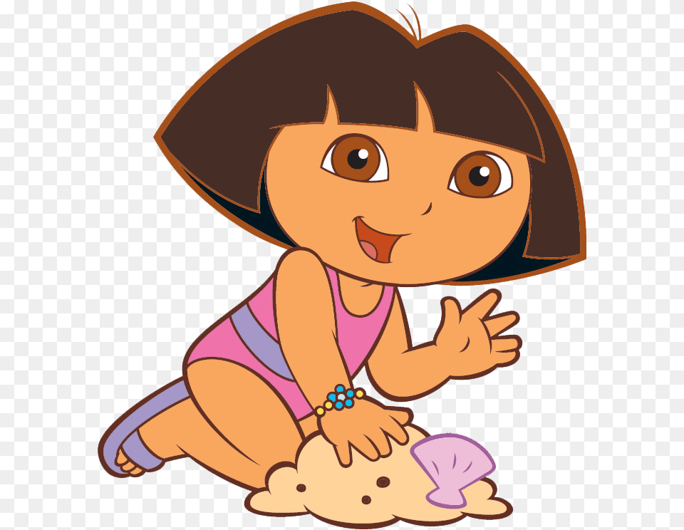 Image Swimsuit Nickelodeon Dora39s Magic Watering Can, Baby, Cartoon, Person, Face Free Png