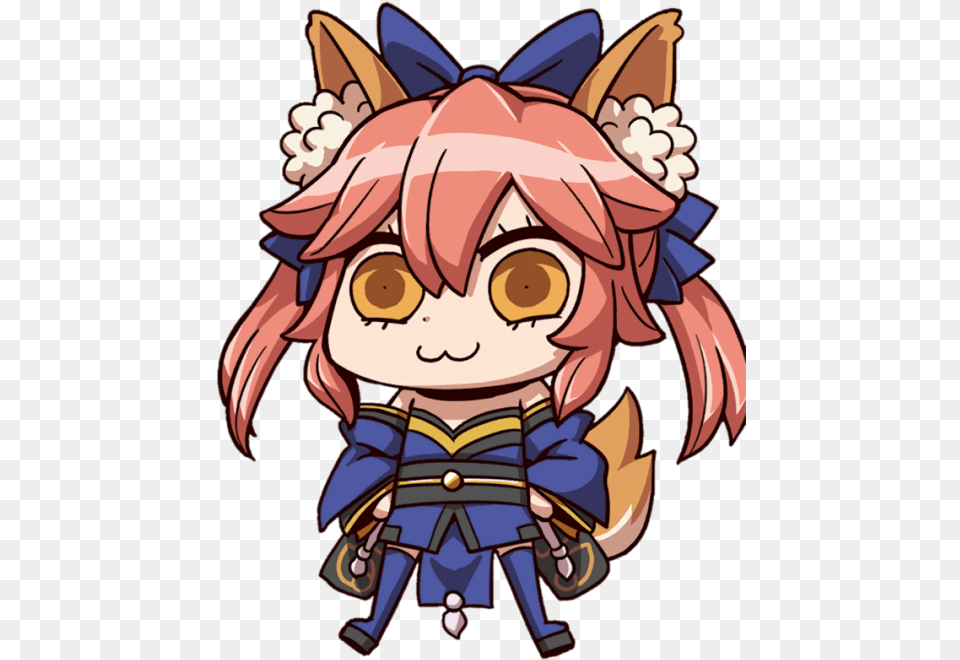 Image Tamamo No Mae Chibi, Book, Comics, Publication, Baby Free Png Download