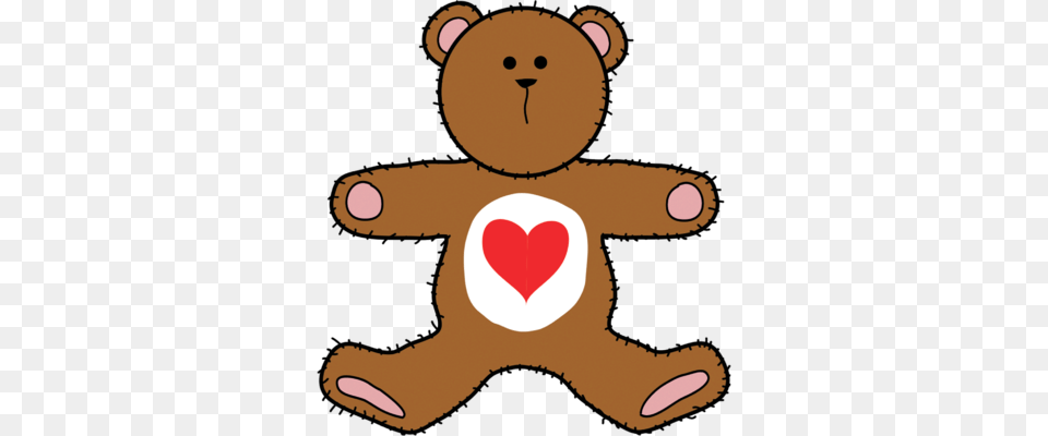 Teddy Bear With Heart On Chest, Animal, Mammal, Teddy Bear, Toy Png Image