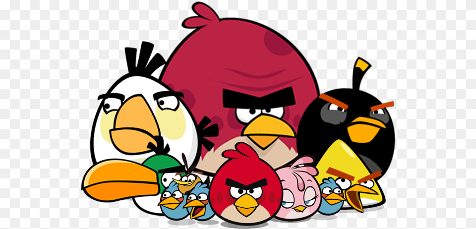 Image The Flock Angry Birdspng Angry Birds, Cartoon, Animal, Bird Free Png Download