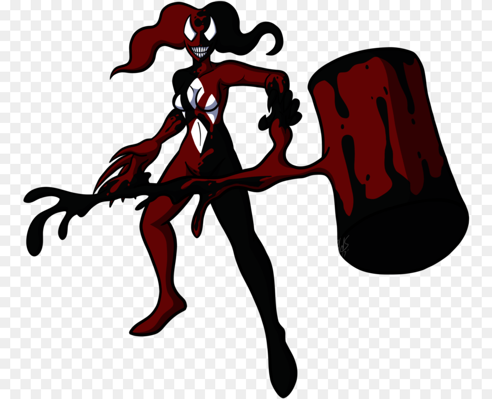 Image Drawing Digitally Harley Quinn Venom And Harley Quinn, Adult, Female, Person, Woman Free Transparent Png
