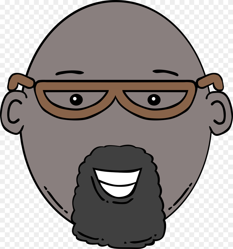 Image Library Beard Clipart Goatee Man Face Cartoon, Accessories, Glasses, Photography, Head Free Transparent Png