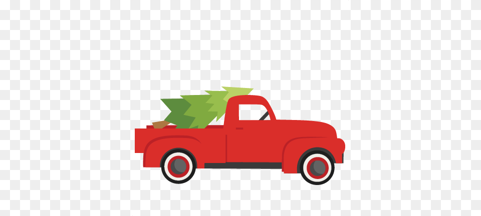 Image Transparent Old Pickup Truck Clipart Christmas Clip Art Red Truck, Pickup Truck, Transportation, Vehicle, Car Png