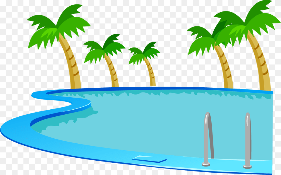 Image Transparent Stock Clipart Swimming Pool Pool Clipart, Architecture, Tree, Summer, Resort Free Png