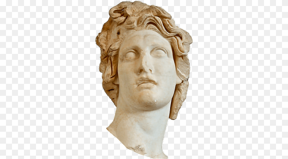 Image Vaporwave Statue Head, Art, Person, Face, Sculpture Free Transparent Png