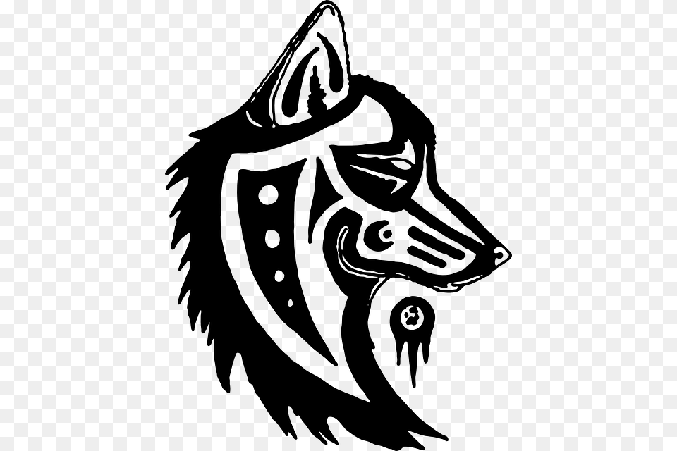 Vectorielle Gratuite Totem Pole Animal Wolf, Gray Png Image