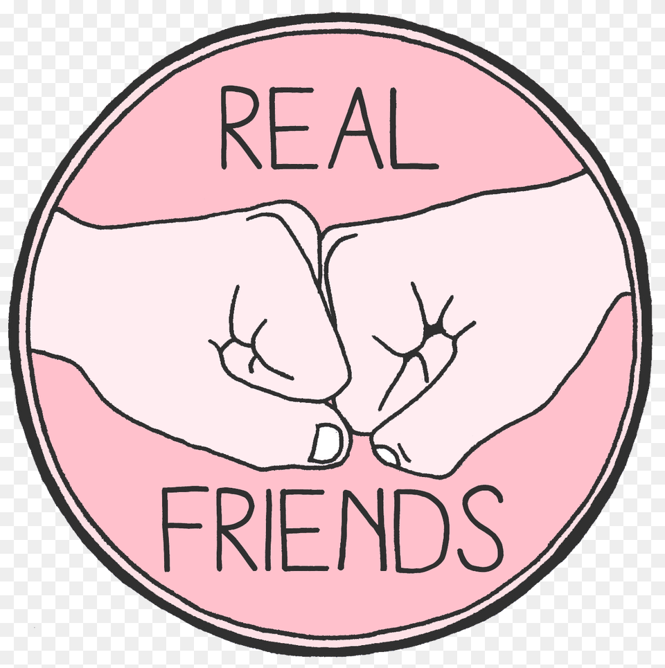 With Transparent Background Real Friends Sticker, Body Part, Hand, Person Png Image