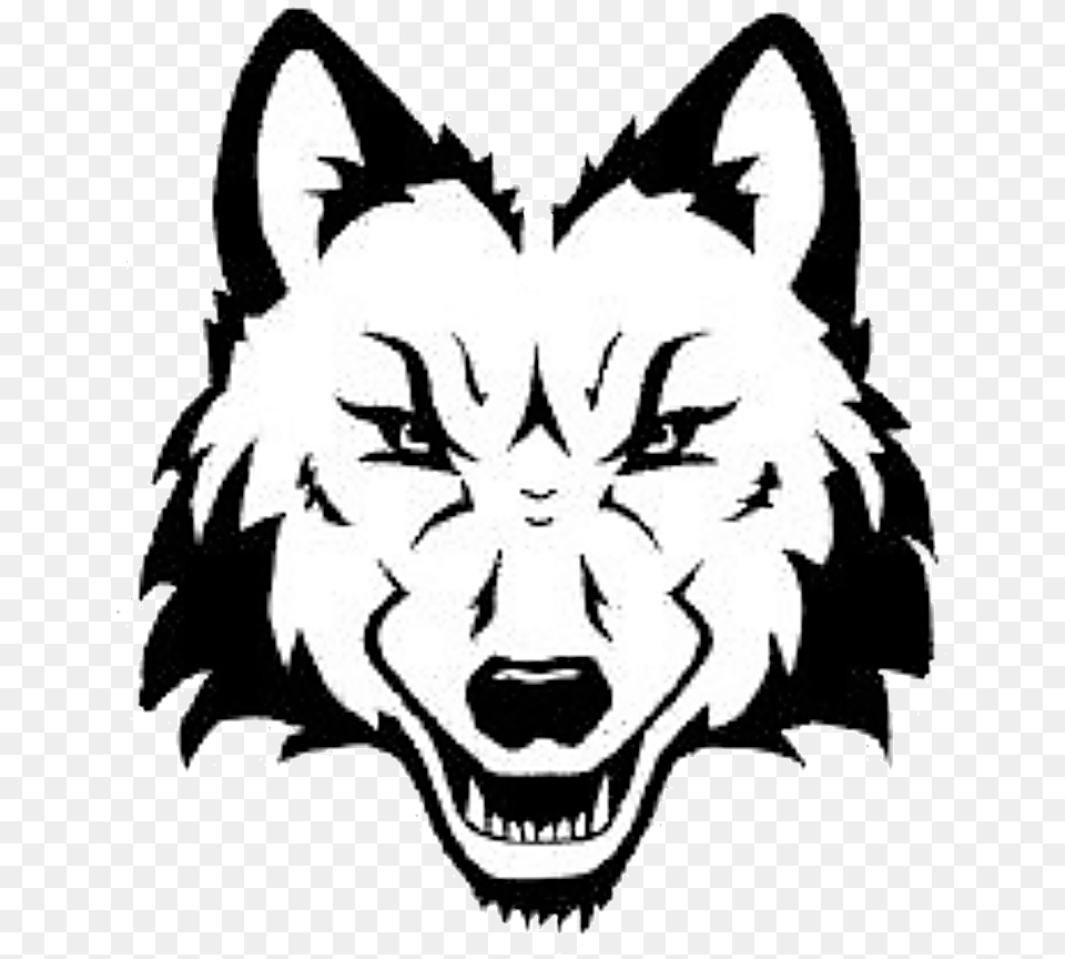 Wolf Head Clipart Gif Animal Jam Clans Wiki Fandom Elizabeth Pinkerton Middle School, Stencil, Baby, Person, Face Png Image