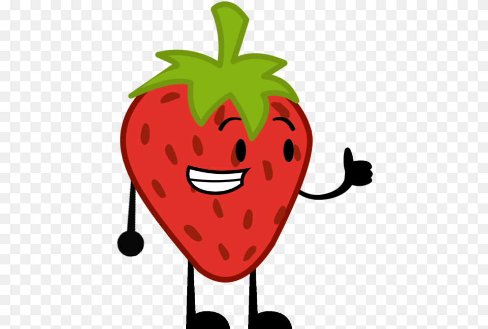 Image Wow Strawberry New Pose Shows Cartoon Strawberry Clip Art, Berry, Food, Fruit, Produce Free Png
