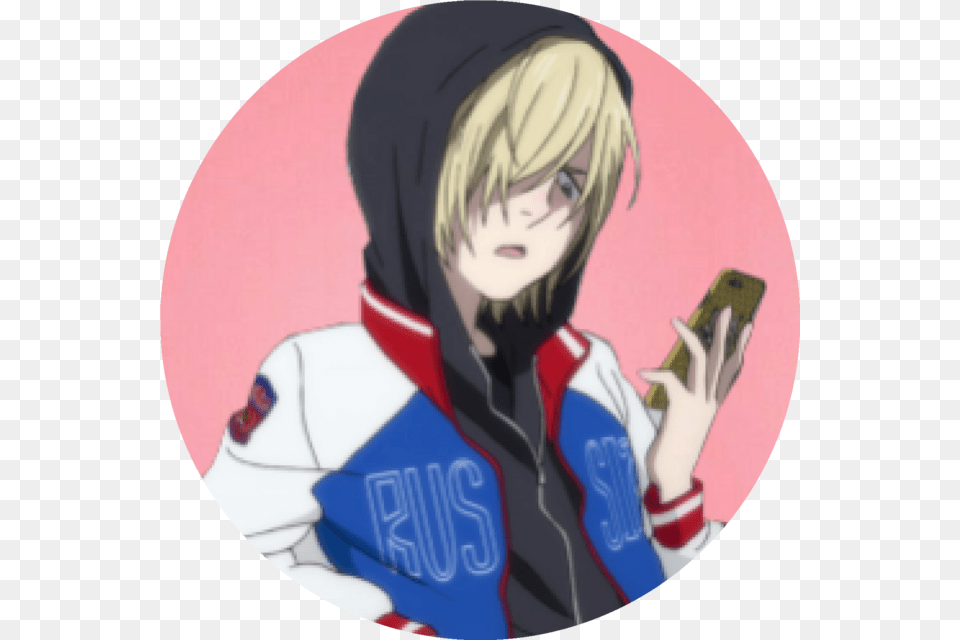 Image Yuri Plisetsky With His Cat, Publication, Book, Comics, Adult Free Png