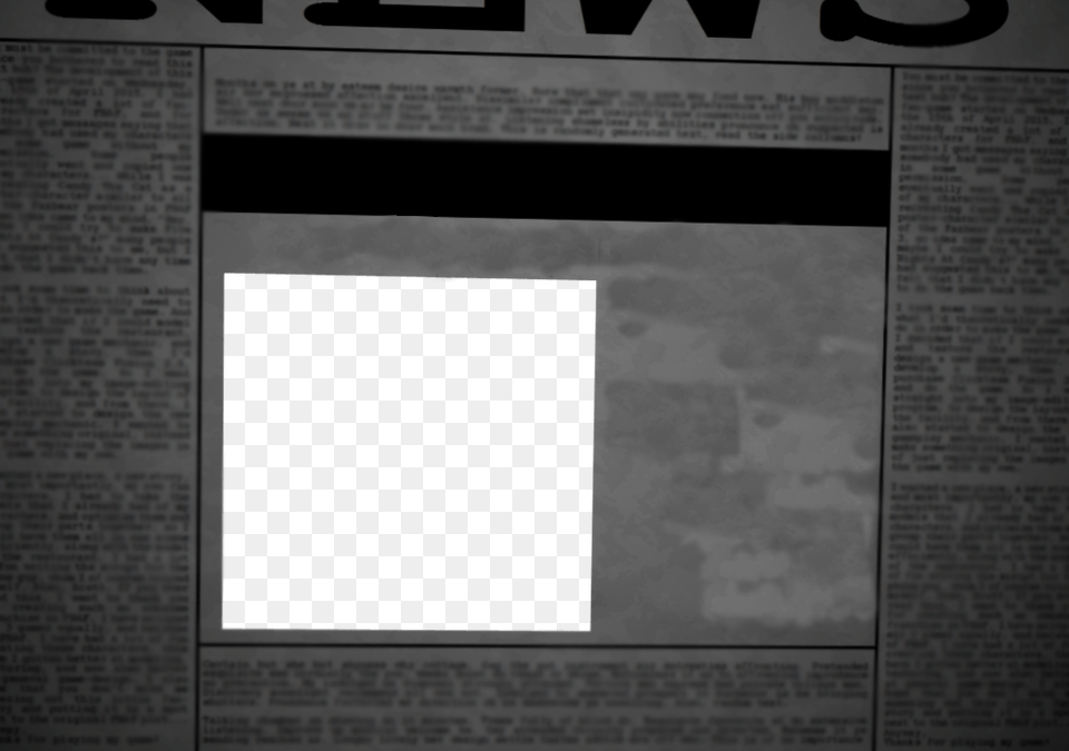 Imageempty Newspaper Fnaf Newspaper Empty, Text, Blackboard Free Png