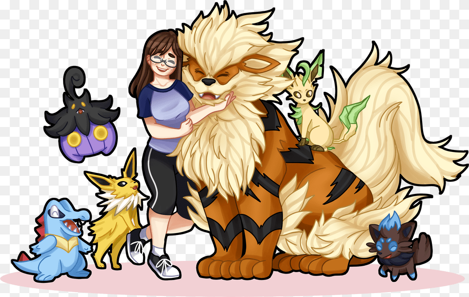 Imagei Finally Perfected Drawing Big Floofball Arcanine Cartoon, Adult, Publication, Person, Woman Free Png Download