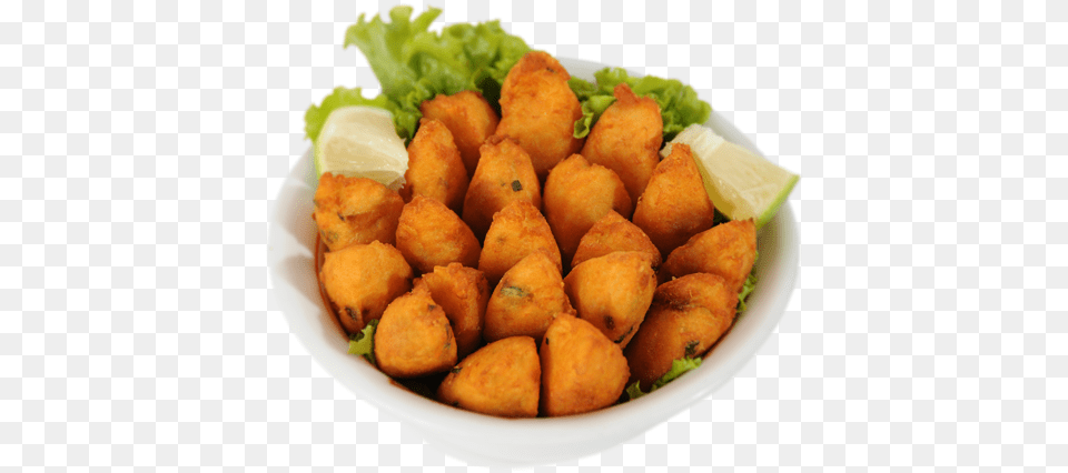 Imagem Bolinho De Bacalhau Bajji, Food, Tater Tots, Plate Free Transparent Png