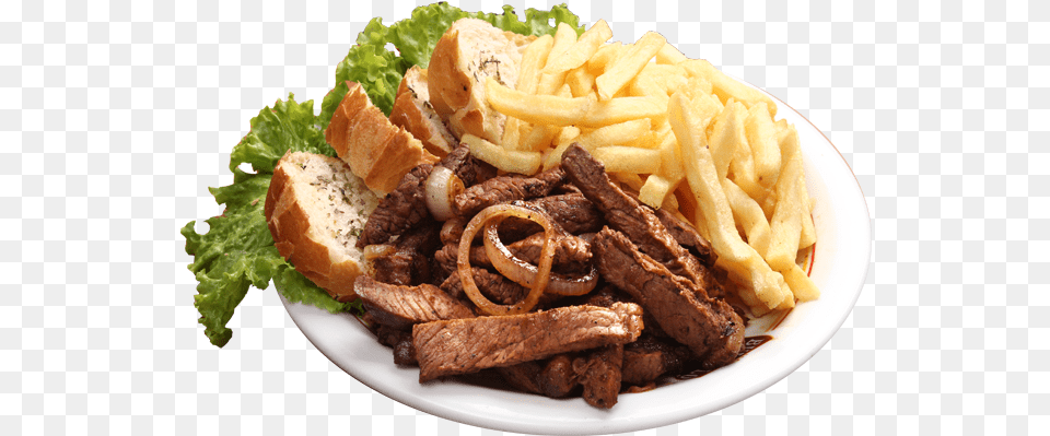 Imagem Combo Picanha Acebolada E Fritas Pork Steak, Food, Food Presentation, Lunch, Meal Png Image