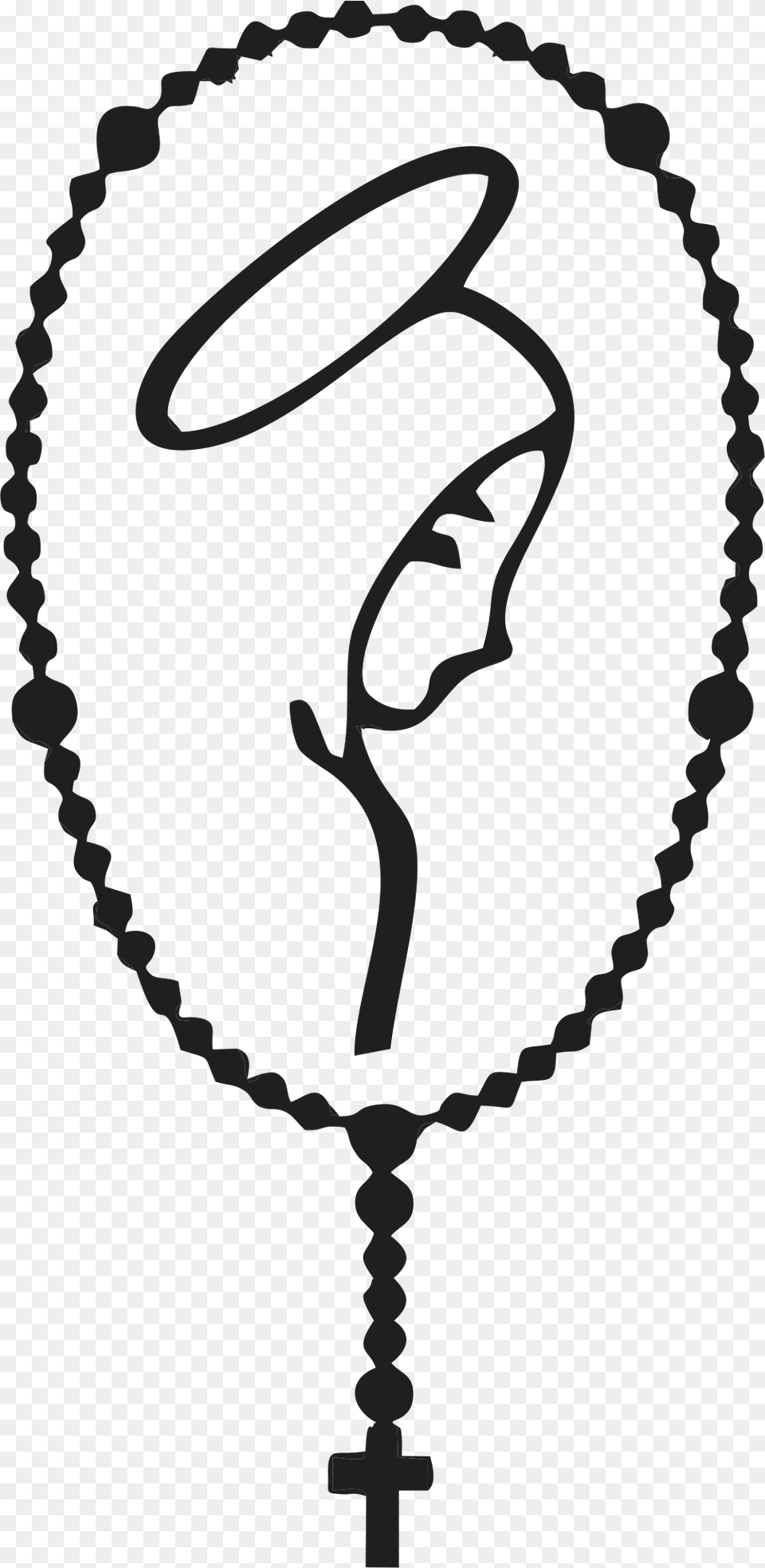 Imagem De Nossa Senhora Desenho, Accessories, Jewelry, Necklace, Stencil Free Png