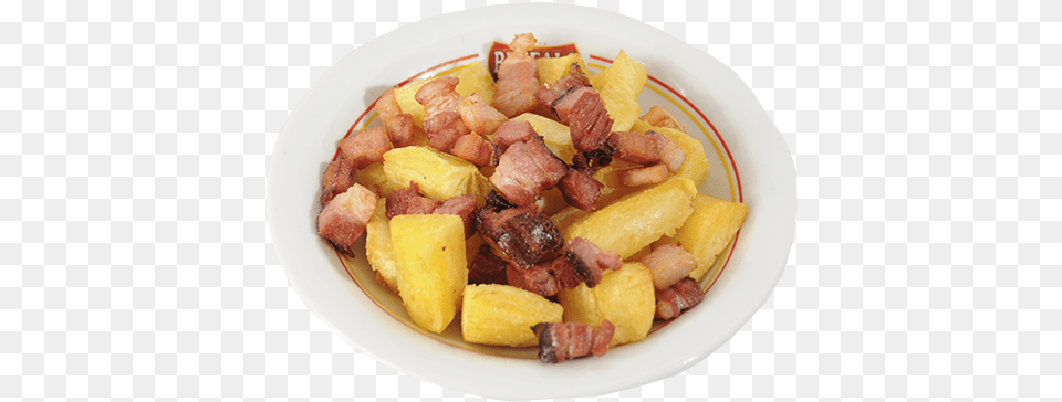 Imagem Mandioca Com Bacon Home Fries, Food, Meal, Meat, Pork Free Transparent Png