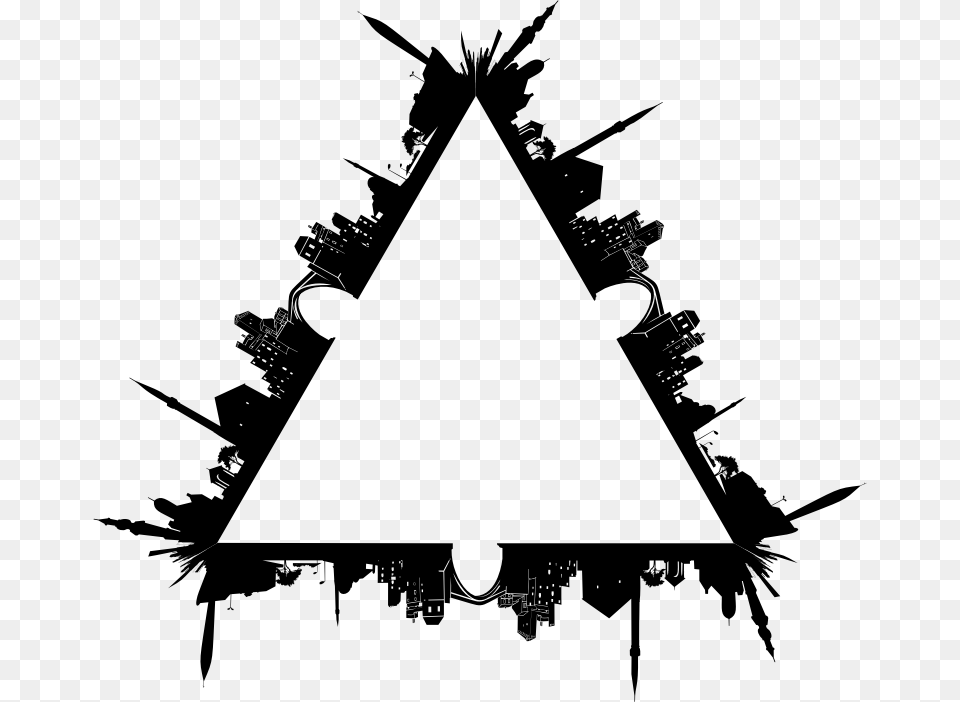 Imagem Triangular, Gray Png