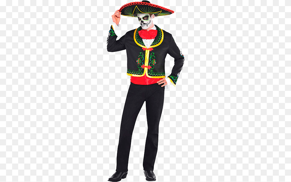 Imagen Day Of The Dead Costume, Person, Clothing, Adult, Man Free Png