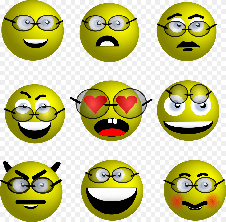 Imagen De Emoticones Con Sombrero Anteojos Download Icons Smileys Mit Brille, Green, Face, Head, Person Free Png