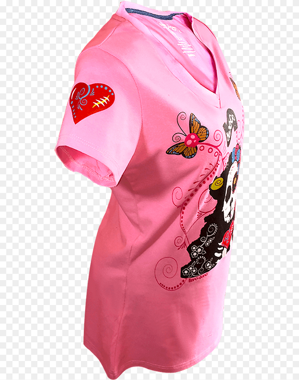 Imagen De Lado Izquierdo De Una Playera En Color Rosa Backpack, Clothing, Shirt, T-shirt, Adult Free Png Download